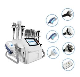 Professional 7 IN 1 Cryolipolysis Vacuum Slimming Machine Weight Loss Cavitation Lipolaser RF Cryotherapy Double Chin Removal