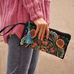 Wallets 2021 Vintage Messenger Handbag Ethnic Boho Embroidered Floral Bags Shoulder Purse Gift WML99