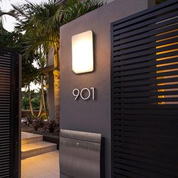 Wall Lamp Led Outdoor Waterproof The Contemporary And Contracted Ultra Bright Garden, Villa Courtyard Gate Chinese