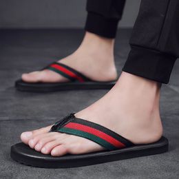 Homens flip flops designer praia verão slides sapatos preto macio moda chinelos grande tamanho grande