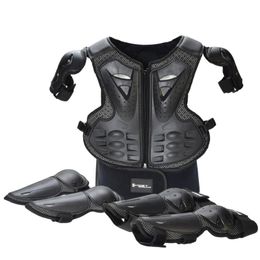 Motorcycle Armor Child Kids Body Protection Motocross Vest Suits Skiing Skating Elbow Knee Care For 5-13 Years Old Boys Girls Youth