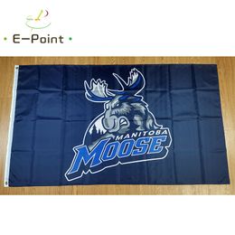 AHL Manitoba Moose Flag 3*5ft (90cm*150cm) Polyester Banner decoration flying home & garden Festive gifts