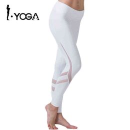 Fitness Yoga Sports Leggings For Women Sports Tight Mesh Yoga Leggings Yoga Pants Women Running Pants Tights for Women K9-002 H1221