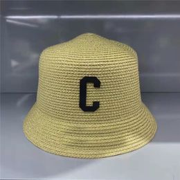 Beach Vacation Straw Hats Stylish Luxury Designer Caps Mens Womens Bucket Hat Windbreak Cap Letter Outdoor Sunhat Classic Brand High Quality