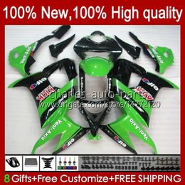 Bodywork Kit For KAWASAKI NINJA ZX1000C 1000CC ZX-10R 2008 2009 2010 Body 56No.92 ZX1000 C ZX 10R ZX10 10 R 1000 CC 08-10 ZX10R FACTORY GREEN 08 09 10 Motorcycle Fairing