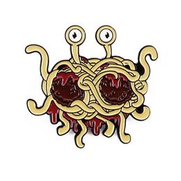 Fashion Flying Spaghetti Monster Enamel Pin Funny Badge Brooch Jewellery