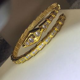 Top quality bangle diamants gold plated Factory direct style Bangle diamonds Bracelets Original edition