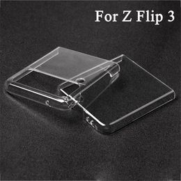 Transparent Protective Cases Cover For Galaxy Z Flip 3 5G Case Hard PC Shockproof Back Bumper Shell For Samsung Galaxy Z Flip3 Case