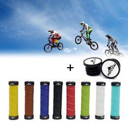 Bike Handlebars &Components 1 Pair Diameter 22MM Bicycle Double Lock-On Handlebar Grips Mountain MTB Electric Scooter Folding