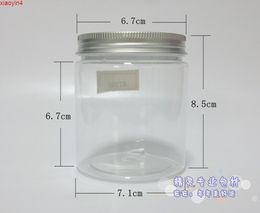 30pc/lot 250ml Clear Plastic Cosmetic Jar PET Serum Bottle Aluminum Cap 250g Screw Cream Container Factory Wholesalegoods