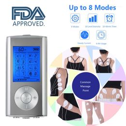 Carevas Massager Rechargeable Electric Machine 8 Modes Tens Unit Portable Pulse Muscle Stimulator Therapy Body1