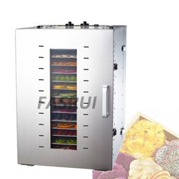 16 Layer 1000W Stainless Steel Foods Dehydrator Machine Snacks Dehydration Fruit Vegetabl Drying Maker