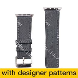 fashion Strap Watchband Watch Band 41mm 42mm 38mm 40mm 44mm 45 iwatch 2 3 4 5 6 7 bands Leather Straps Bracelet Fashion Stripes dfgh