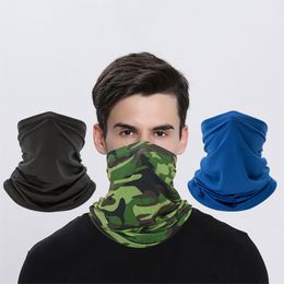 Camouflage Windproof Head Scarves Mask Neck Warmer Cycling Camping Hiking Magic Turban Outdoor Headband Bandanas UV Protection Tactical Kerchief HY0091