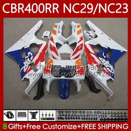 Bodywork For HONDA Fairing CBR400 RR CBR400RR NC29 88-99 66No.23 NC23 CBR 400 RR C CC 1988 1989 1990 1991 1992 1993 400CC CBR 400RR 94 95 96 97 98 99 OEM Bodys glossy blue