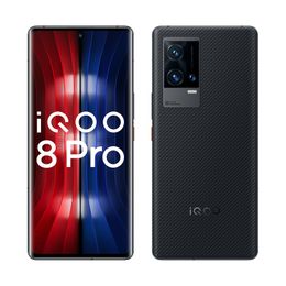 Original Vivo IQOO 8 Pro 5G Mobile Phone 12GB RAM 256GB 512GB ROM Snapdragon 888 Plus 50MP AR AF OTG NFC Android 6.78" Full Screen Fingerprint ID Face Wake Smart Cellphone