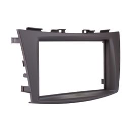 Black Double Din Car Radio Fascia for 2012+ Suzuki Ertiga CD Trim Panel Audio Fitting Adaptor Dash Mount