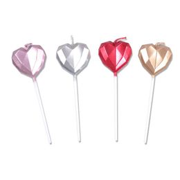 Creative Love Candle Heart-shaped Five-pointed Star shape Candles Birthday Cake Decoration with PVC box