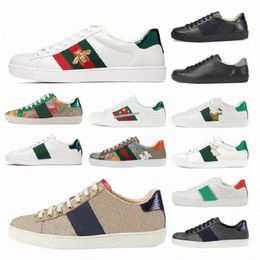 2022 designers Men Women Sneakers Casual Shoes Canvas Snake Chaussures Leather SneakerEmbroidery Shoer womens mens 158m#