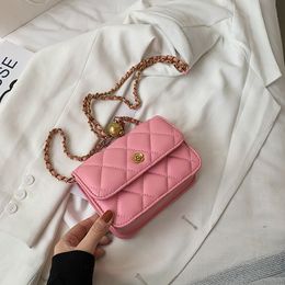 Shoulder Bags Classic Mini Pu Leather Crossbody For Women 2021 Trend Female Fashion Chain Design Handbags Designer