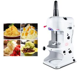 Ice Shaver Milk Tea Shop Equipment Commercial Automatic Shaved Ice Crusher Snow Cone Maker Ice Cream Making Machine 350W