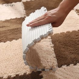 DIY Nordic Ins Room Floor Mat Carpet Plush Velvet Bedroom Full Rooms Children's Girls Net Pink s Surface Crop 210626