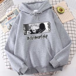 Jujutsu Kaisen Toge Inumaki Hooded Mens Hip Hop Cool Sweatshirts Anime Print Funny Hoodies 2021 Fashion Harajuku Men Streetwear Y0804