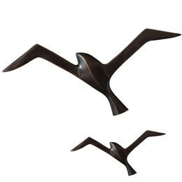 Wall Clocks 3D ART COPPER BIRDS SEAGULL HANGING DECORATION BAR CRAFT TV BACKGROUND LIVING ROOM SCULPTURE ACCESSORIES