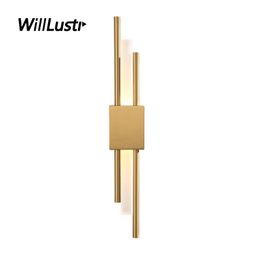 Minimalistic Copper Wall Lamp Modern Metal Sconce Light Luxury Bedside Corridor Porch Lobby Cafe Hotel Bar Iron Acrylic Lighting