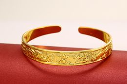 Gold plated wedding bracelet chain for fashion dragon and phoenix bracelets
