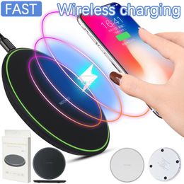 10W Fast Wireless Charging Pad KD-1 Portable Charger For iphone X 8 Plus Samsung Galaxy S8 plus S7 S6 Note8 all Qi-abled devices