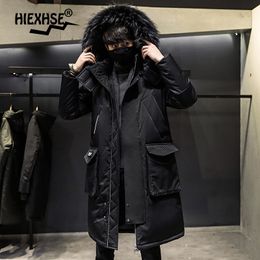 Fashionable Coat Thicken Jacket men Hooded Warm Lengthen Parka Coat White duck down Hight Quality male Winter Down Coat