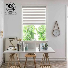 light filtering zebra roller shades plain color blinds 210722