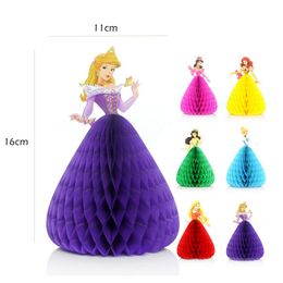 (50 pieces/lot) 3D Pop Up Cartoon Dancing Princess Birthday Invitation Card Bridal Shower Kids Party Pink Greeting Cards IC109