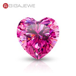 GIGAJEWE Pink Colour Heart cut VVS1 moissanite diamond 0.3-4ct for Jewellery making