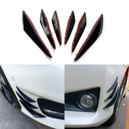 6 pz/set Universale Paraurti Anteriore Labbro Decorazione Diffusore Splitter Pinne Corpo Spoiler Canard Valenza Mento Tuning Auto Canard