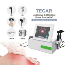 Protable Tecar Therapy Monopolar RF Diathermy Machine RET CET Indiba Body Shaping Slimming Eliminate fat Pain Relief Face Lift Smart Tecar Physiotherapy Machines