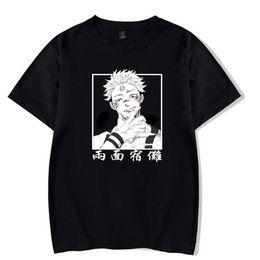 Satoru Gojo Hot Anime T-shirt O-neck Loose Casual Fashion Print Cloth Y0809
