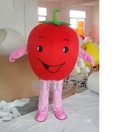 Mascot Costumes Vegetables Theme Anime Costumes Red Tomato Carnival Fancy Dress Apparel