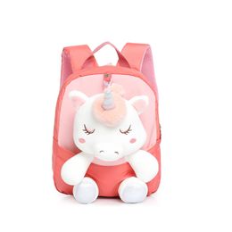 Mini Cartoon Kids Plush Unicorn bag Baby Toy Schoolbag Student Kindergarten Backpack Cute Children School Bags For Girl