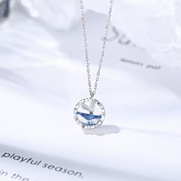 Pendant Necklaces CAOSHI Delicate Ocean Mermaid Shape Necklace For Women Creative Design Jewelry High Quality Party Gift Fairy Friend
