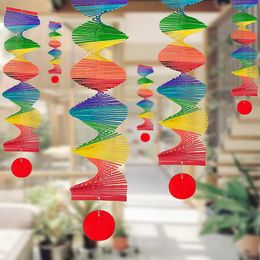 Wall Stickers 3D Wind Spinner With A Wooden Pendant Foldable Portable Durable Long Lasting Unique Style For Outside Yard Garden MOWA889