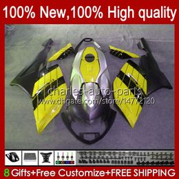 Body + Tank cover For BMW K1200 K 1200 S 1200S 05-10 Bodywork 28No.49 K1200-S Yellow blk K1200S 05 06 07 08 09 10 K-1200S 2005 2006 2007 2008 2009 2010 Motorcycle Fairing