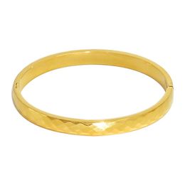 Bangle Customized Costume Yellow Wide Bracelets For Women With Silver Stainless Steel Charm Gold Bangles Jewelry
