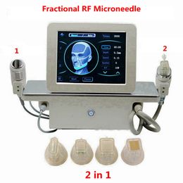 2 in 1 Fractional RF Microneedle Machine with Cold Hammer Anti Acne Shrink Pores Face Lift Skin Care Stretch Marks Beauty Equipment