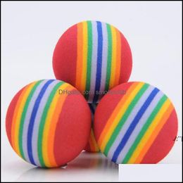 Cat Toys Supplies Pet Home & Garden Diameter 35Mm Interesting Toy Dog And Super Cute Rainbow Ball Cartoon Plush Gwd11970 Drop Delivery 2021