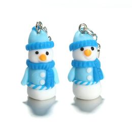 Stud Fashion Jewelry Handmade Soft Clay Cute Creative Christmas Snowman Earrings For Women Ear Studs Party Accessories Holiday Gifts