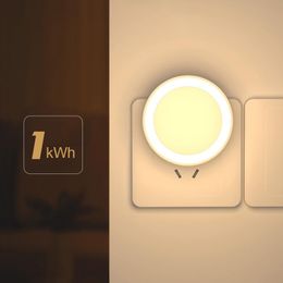 Night Lights Light Control Induction Three-color Temperature Adjustment Indoor Room Bedroom Aisle Corridor Power Saving