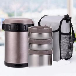 2000ML Stainless Steel Container For Soup Vacuum Flask Thermos for Food Bottle Insulated Lunch Box Jar cup thermo 211109