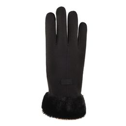 Sports Gloves Suede Women's Winter Plush Thickened Warm Outdoor Electric Motorcycle